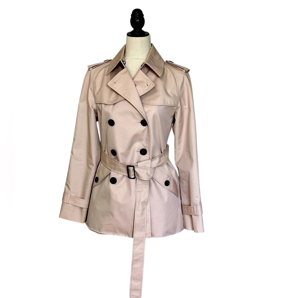 Coach Women Short Trench Coat Blush Pink (M)